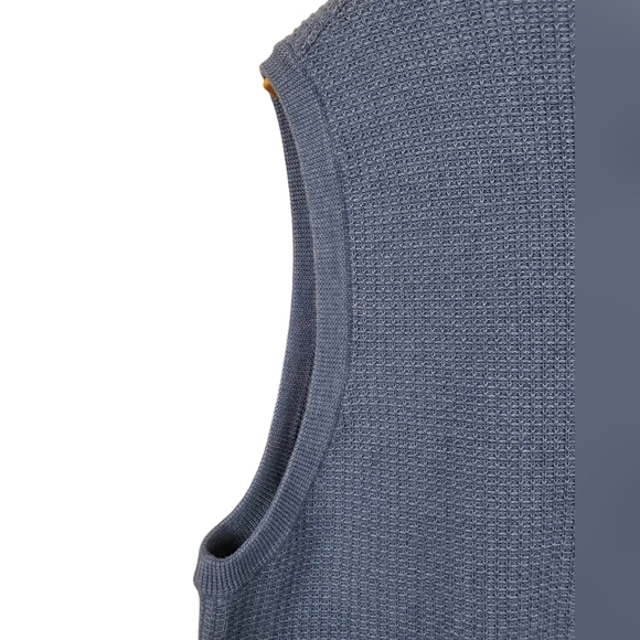 NWT Cremieux Knit Zip-Up Vest. Blue. LG - Picture 9 of 12